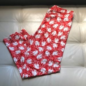 Lularoe Mickey Leggings Size TC2